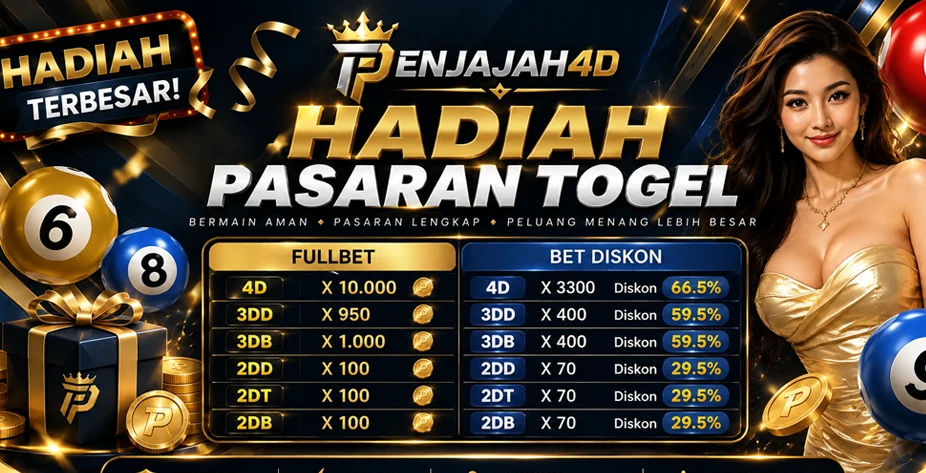 PENJAJAH4D - BONUS TOTO TOGEL PASARAN HONGKONG & SYDNEY